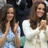 Kate et Pippa Middleton le 8 juillet 2012 à Wimbledon.