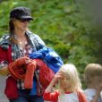 Julia Roberts et ses têtes blondes visitent le Pirate Adventure Park à Westport, le 14 août 2012.