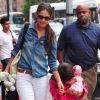 Katie Holmes et sa fille, l'adorable Suri, font du shopping dans les rues de New York, le 20 août 2012