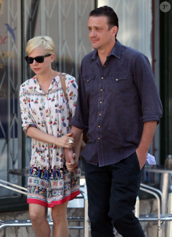 Michelle Williams et son amoureux Jason Segel à Los Angeles, le 20 août 2012