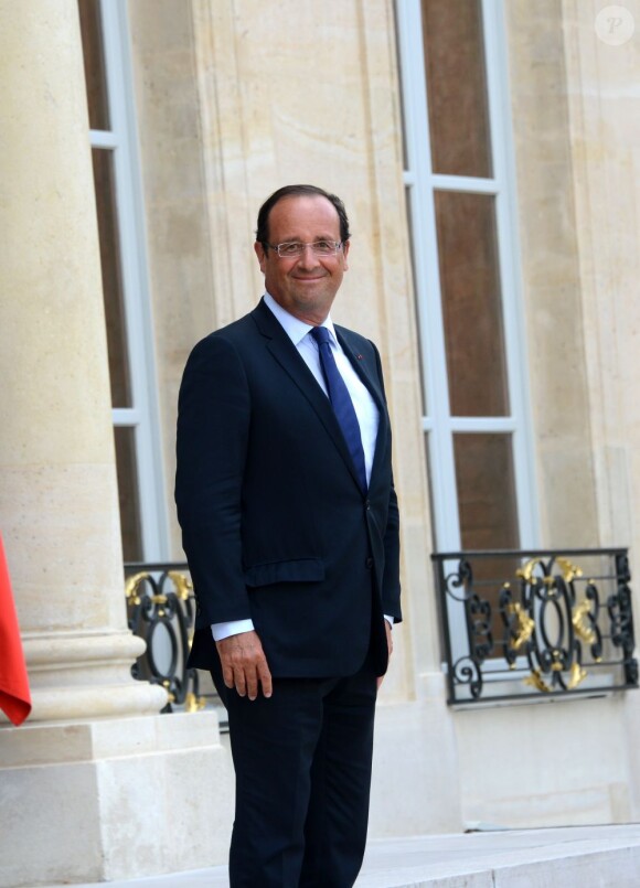 François Hollande, à l'Elysée le 21 août 2012