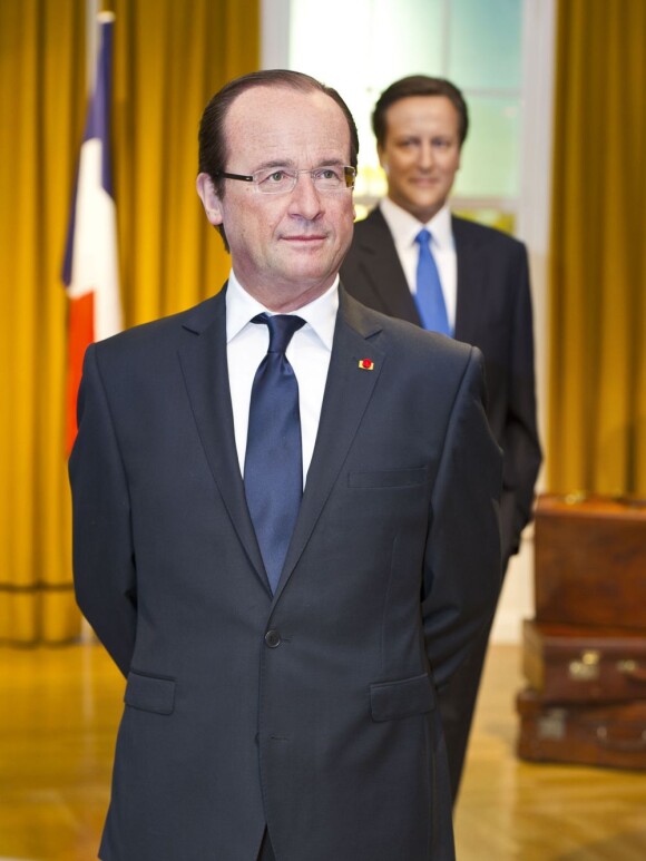 La statue de cire de François Hollande dévoilée ce 23 août 2012 dans le musée Madame Tussauds à Londres