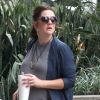 Drew Barrymore, enceinte de son premier enfant, à Los Angeles le 23 août 2012.