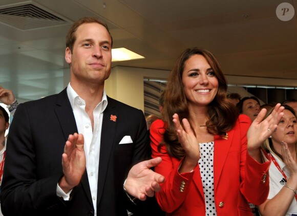 Le prince William et Kate Middleton à Londres, le 3 août 2012.
