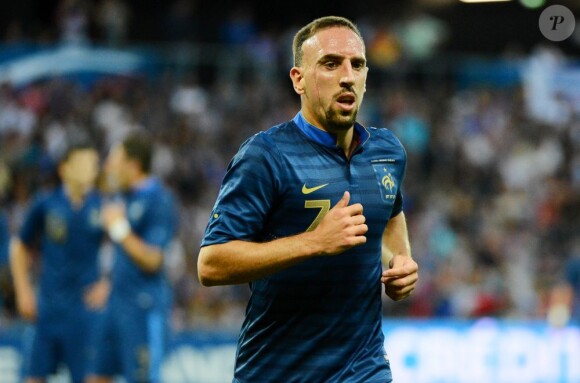 Franck Ribery durant le match face à l'Uruguay le 15 août 2012 à Saint-Denis
