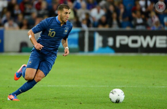 Karim Benzema lors du France - Uruguay au Havre le 15 août 2012