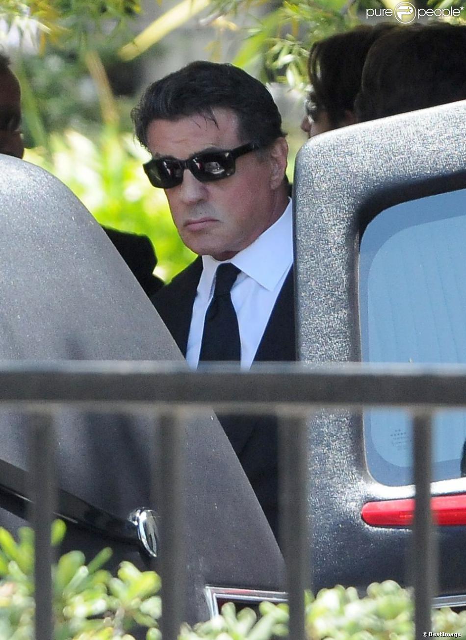 Enterrement de Sage Stallone à Los Angeles, le 21 juillet 2012