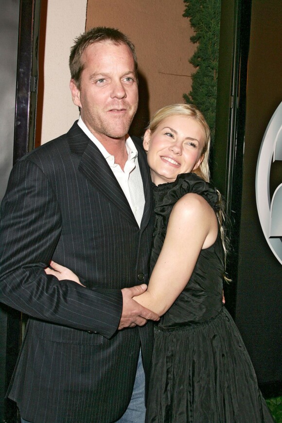 Les stars de 24 heures chrono, Kiefer Sutherland et Elisha Cuthbert, à Los Angeles, le 7 janvier 2006.