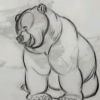 Image de travail du dessin animé Frère des ours dans lequel Michael Clarke Duncan est la voix de Tug