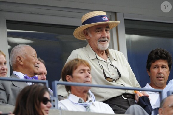Sean Connery lors du quart de finale de l'US Open entre David Ferrer et Janko Tipsarevic à l'USTA Billie Jean King National Tennis Center le 6 septembre 2012