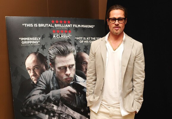Brad Pitt lors de l'avant-première du film Cogan : Killing Them Softly à Londres le 6 septembre 2012
