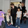 Brad Pitt, Angelina Jolie et leurs enfants en novembre 2011