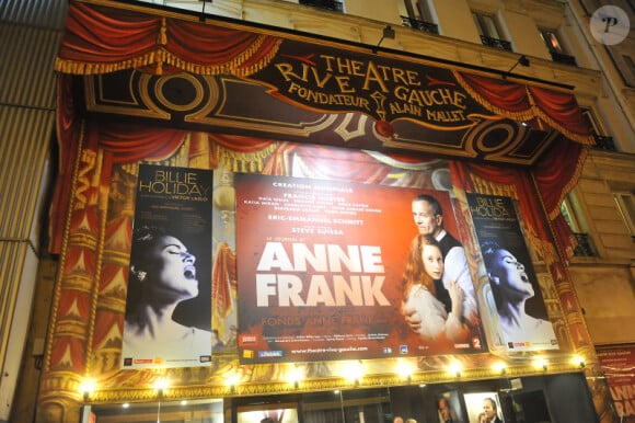 Première de la pièce Anne Frank au Théâtre Rive Gauche à Paris, le 11 septembre 2012.