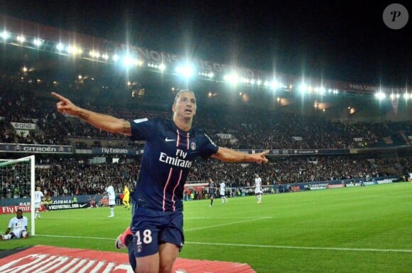 Zlatan Ibrahimovic lors du match entre le PSG et Toulouse le 14 septembre 2012 à Paris