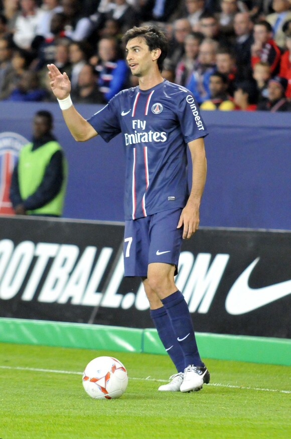Javier Pastore lors du match entre le PSG et Toulouse le 14 septembre 2012 à Paris