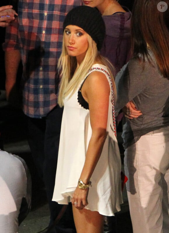 Ashley Tisdale sur le tournage de The Gateway, à Atlanta, le vendredi 14 septembre 2012.