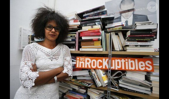 Audrey Pulvar et sa coupe afro lors de sa prise de poste aux sein des Inrocks en été 2012.