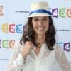 Églantine Eméyé lors de la conférence de presse annuelle du groupe France Télévisions. Paris, le 28 août 2012.