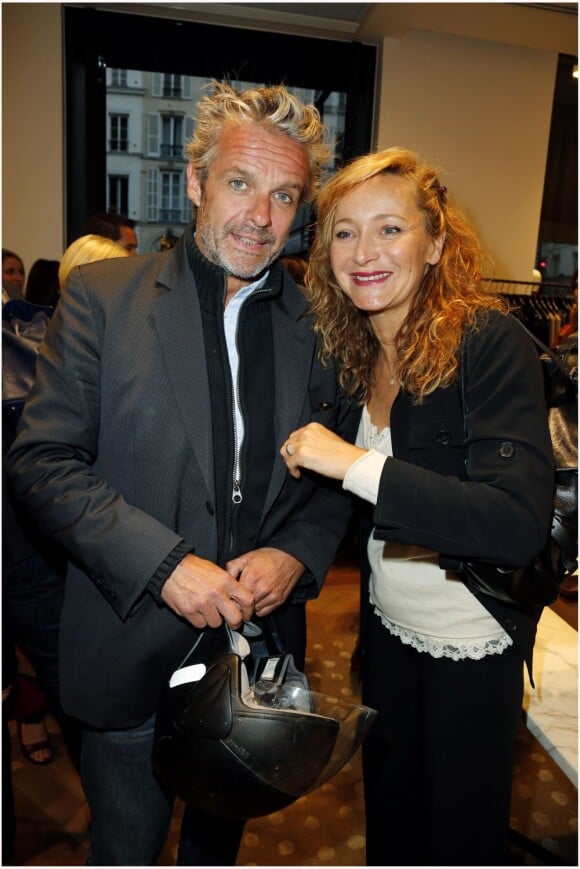 David Brécourt et Julie Ferrier à la soirée Gerard Darel à Paris le 18 septembre 2012