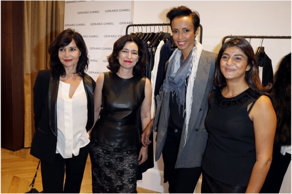 Evelyne Bouix, Marianne Romestain, Sonia Rolland et Camille Naim à la soirée Gerard Darel à Paris le 18 septembre 2012