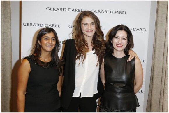 Camille Naim, Elisa Sednaoui et Marianne Romestain à la soirée Gerard Darel à Paris le 18 septembre 2012