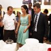 Au musée Tamie Ohtake de São Paulo le 16 septembre 2012, pour une exposition de l'artiste Asger Jorn. La princesse Mary et le prince Frederik de Danemark étaient en visite officielle au Brésil du 16 au 21 septembre 2012