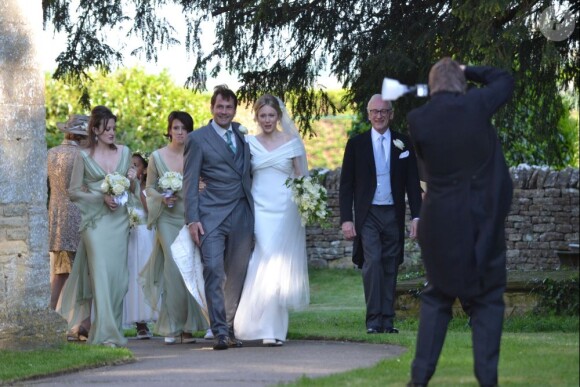 Mariage de Henry Allsopp, filleul de Camilla Parker-Bowles, et de Naomi Gummer, le 26 mai 2012 à Chadlington, dans l'Oxfordshire.