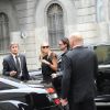 Sharon Stone et son boyfriend Martin Mica aux urgences à l'hôpital à Milan le 22 septembre 2012 en Italie