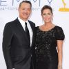 Tom Hanks et Rita Wilson à la 64eme ceremonie des Emmy Awards à Los Angeles, le 23 septembre 2012.