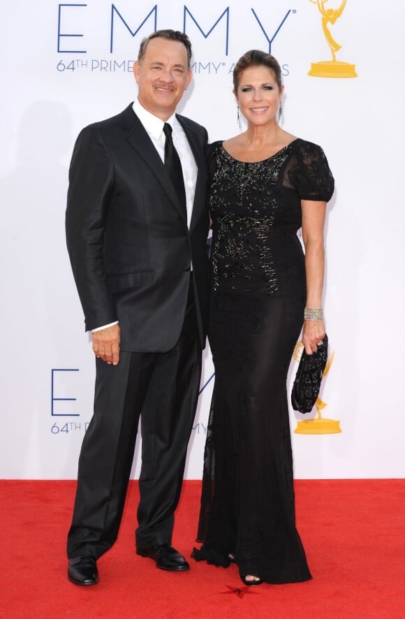 Tom Hanks et Rita Wilson à la 64eme ceremonie des Emmy Awards à Los Angeles, le 23 septembre 2012.