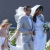 Mariage d'Anissa et Jean-Luc Delarue, le 12 mai 2012 à Belle-Ile-en-Mer. L'animateur était déjà très malade