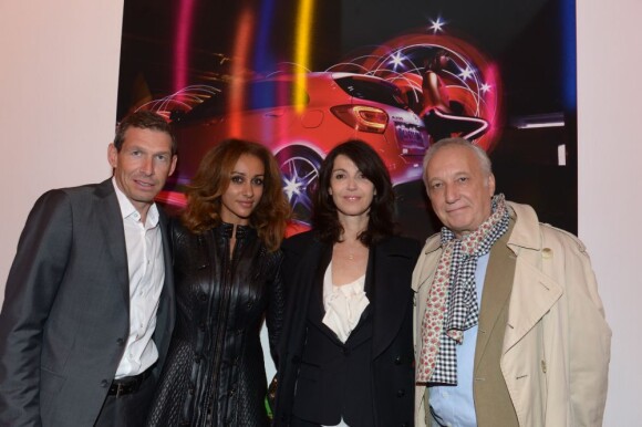 Till Conrad et sa femme, Zabou Breitman et François Berléand à la soirée A-Mazing pour le lancement de la nouvelle Mercedes Classe A au Point Ephémère à Paris le 26 septembre 2012