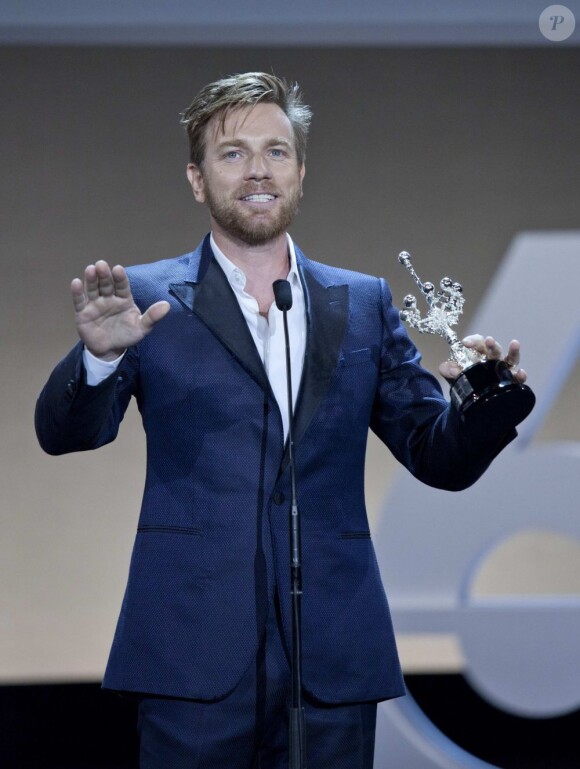 Ewan McGregor a reçu le prix Donostia au festival de San Sebastian, le 27 septembre 2012.
