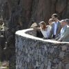 Le prince Felipe et la princesse Letizia en visite sur l'île de La Gomera, dans les Canaries, le 27 septembre 2012 à l'occasion de la Journée mondiale du tourisme.