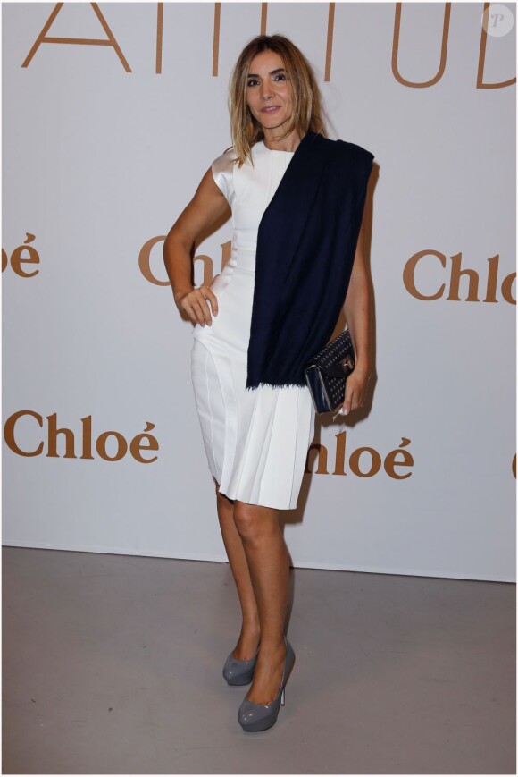 Clotilde Courau assiste à l'inauguration de l'exposition Chloé.Attitudes au Palais de Tokyo. Paris, le 28 septembre 2012.