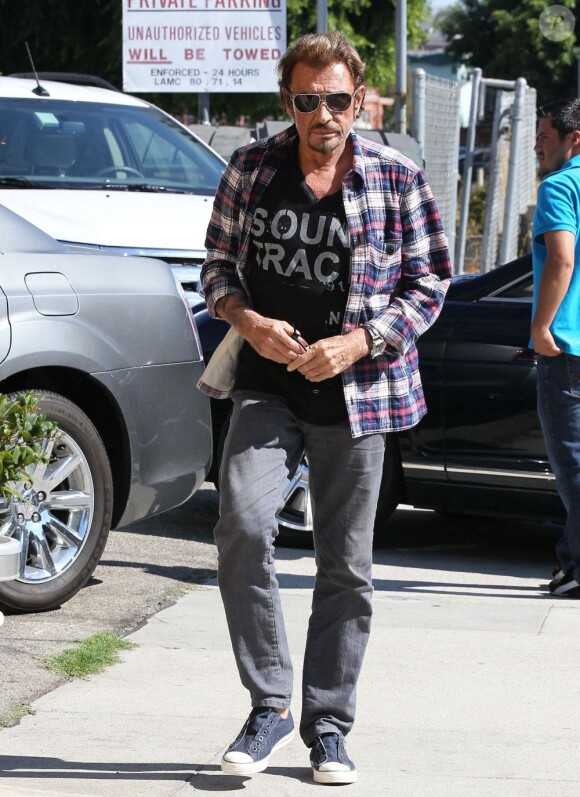 Johnny Hallyday le 13 septembre 2012 à Los Angeles.