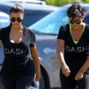 Kim Kardashian et sa mère Kris Jenner représentent DASH, nom de leur ligne de vêtements. Miami, le 29 septembre 2012.