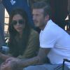 Exclusif - David et Victoria Beckham regardent leurs enfants Romeo et Cruz jouer au football. Los Angeles, le 23 septembre 2012.