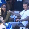 Exclusif - David et Victoria Beckham regardent leurs enfants Romeo et Cruz jouer au football. Los Angeles, le 23 septembre 2012.