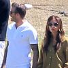 Exclusif - David et Victoria Beckham, aux premières loges du match de football de leurs fils Romeo et Cruz. Los Angeles, le 23 septembre 2012.