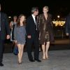 La princesse Charlene de Monaco arrivant avec Peter Kriemler au dîner Akris lors de la Fashion Week de Paris, le 30 septembre 2012