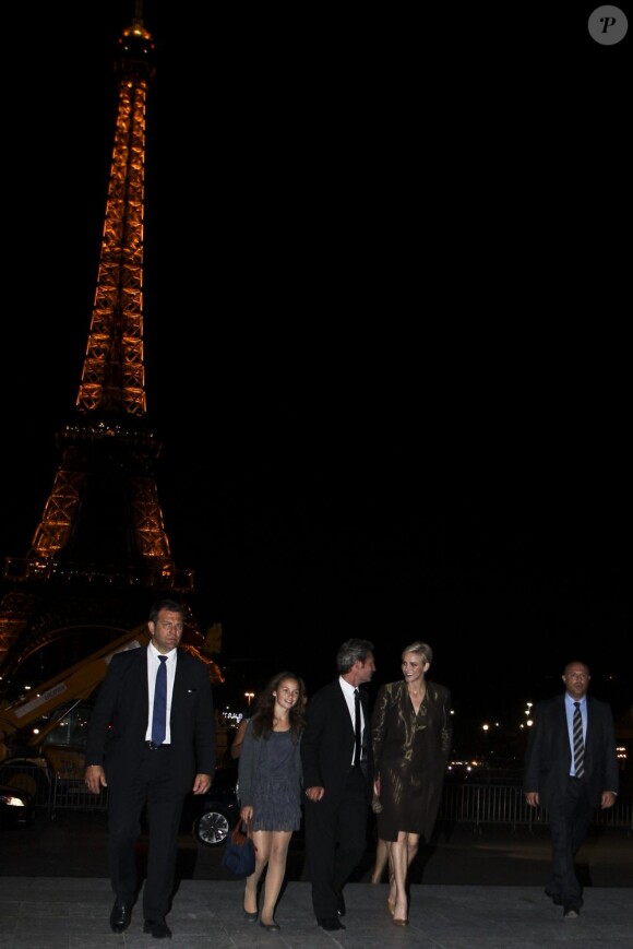 La princesse Charlene de Monaco à Paris le 30 septembre 2012 à l'occasion du défilé Akris lors de la Fashion Week.