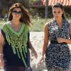 Kim Kardashian et sa grande soeur Kourtney se balade sur la plage et tourne des séquences de Keeping Up With The Kardashians. Miami, le 3 octobre 2012.