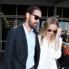 Kate Bosworth et Michael Polish arrivent à l'aéroport de Sydney, le 10 octobre 2012.