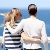 Kate Bosworth et Michael Polish, deux touristes amoureux sur la promenade Bondi to Bronte à Sydney. Le 10 octobre 2012.