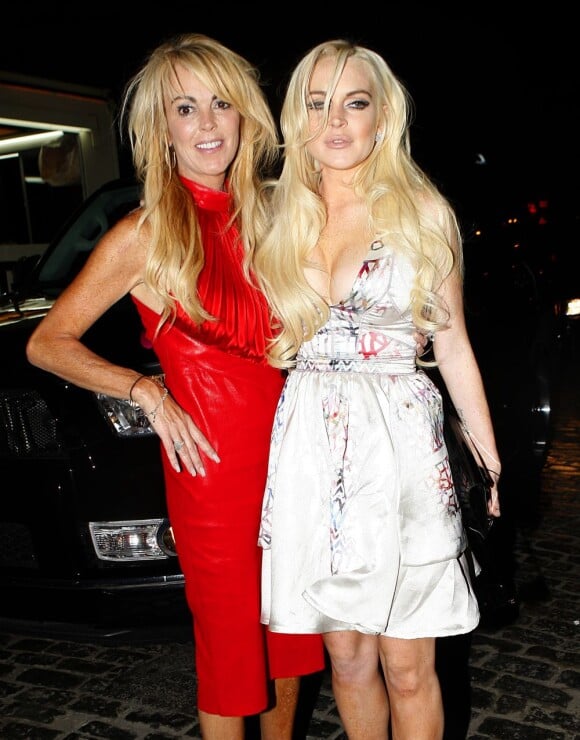 Lindsay Lohan et sa mère Dona à New York en septembre 2011.