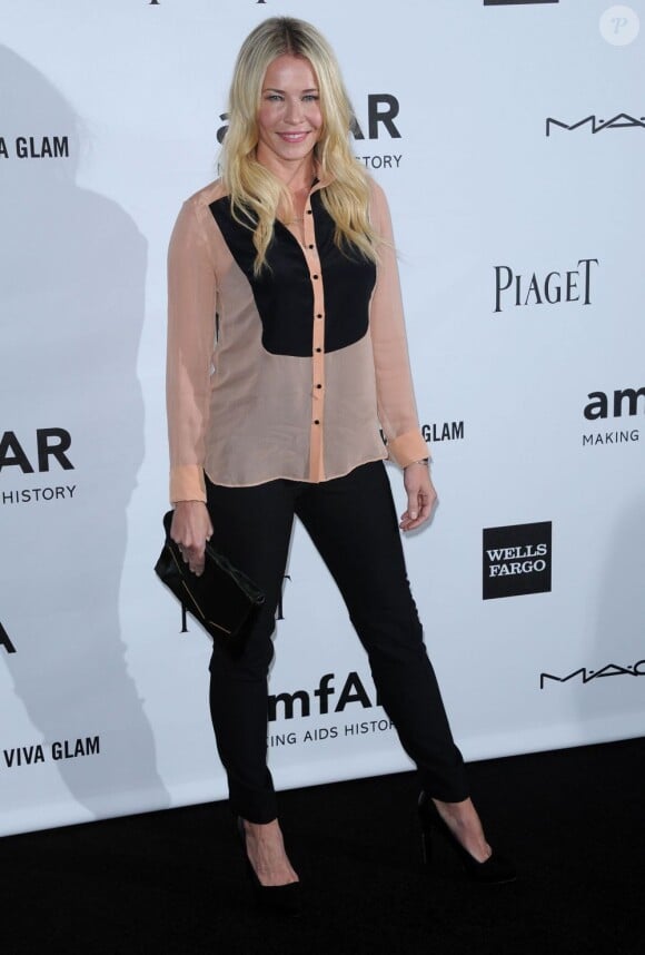 Chelsea Handler à la soirée de gala de l'amfAR à Los Angeles le 11 octobre 2012.