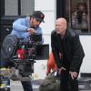 Bruce Willis sur le tournage du film Red 2 à Paris le 11 octobre 2012.
