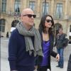 Bruce Willis et sa femme Emma Heming-Willis en balade à Paris le 16 octobre 2012.
