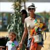 Halle Berry emmène sa fille Nahla à la ferme de Simi Valley, le 1er Octobre 2012.
